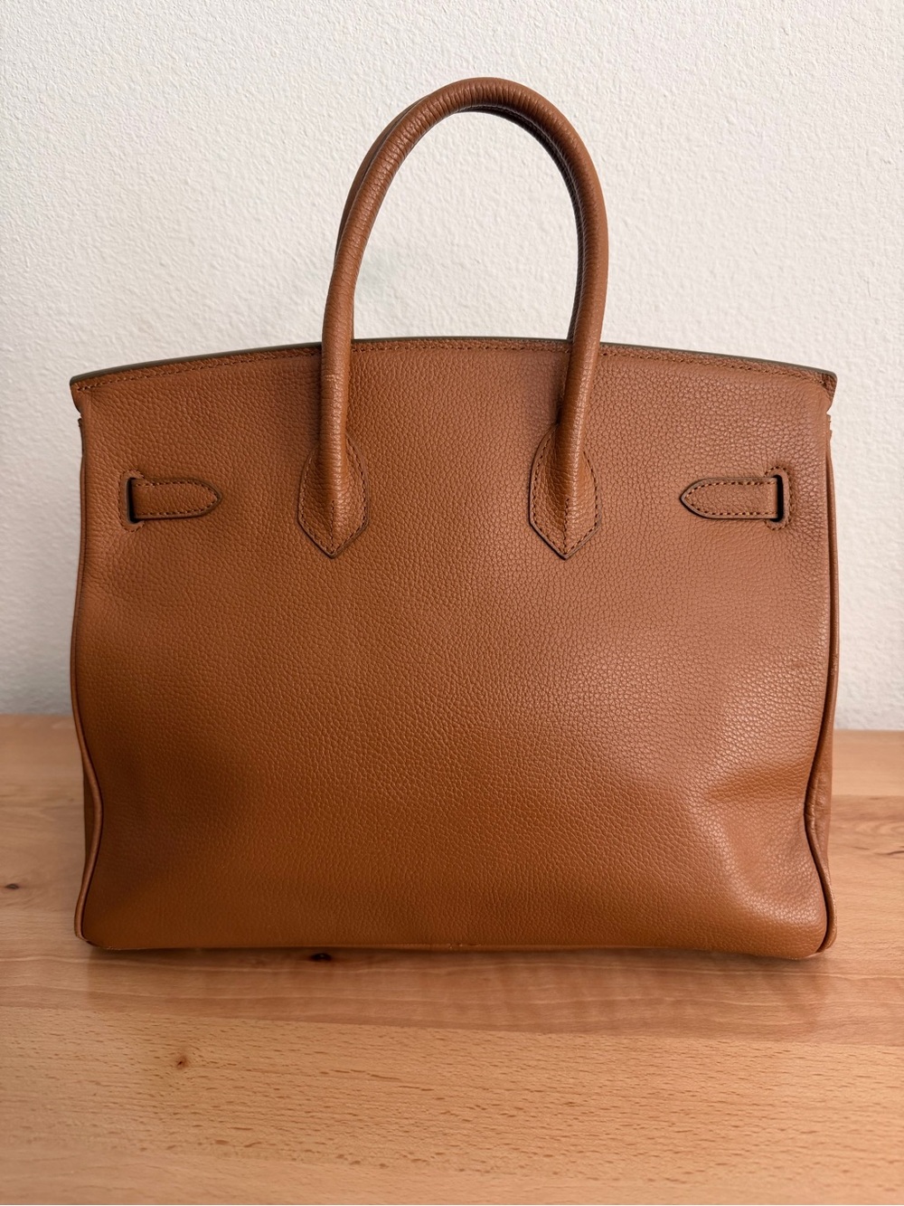 H 2007 Togo Birkin Retourne 35 gold on gold GHW Vintage plk - Picture 7 of 7